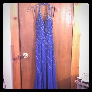 Blue Mermaid Beaded Dress
